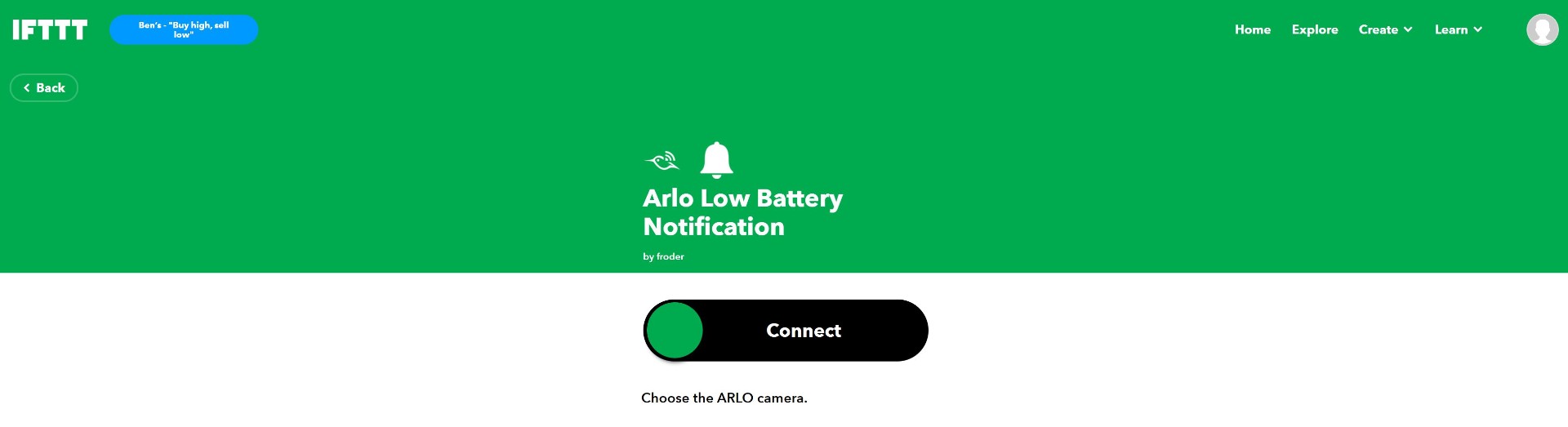 How To Connect Arlo with IFTTT