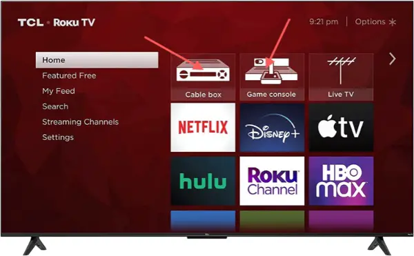 How to change TCL Roku TV inputs?