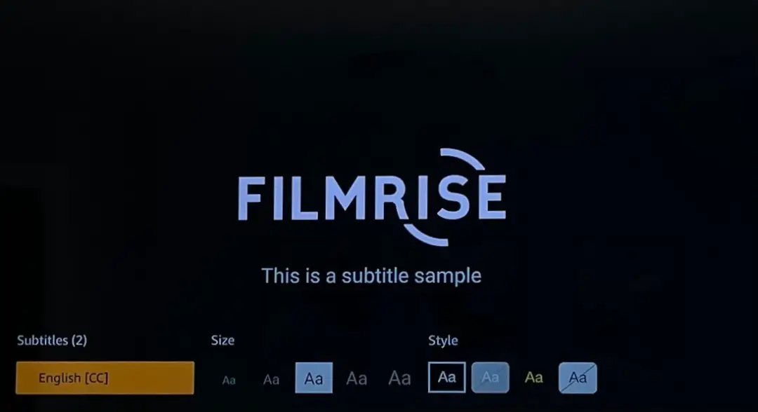 How to enable or disable subtitles on a Fire TV Stick?